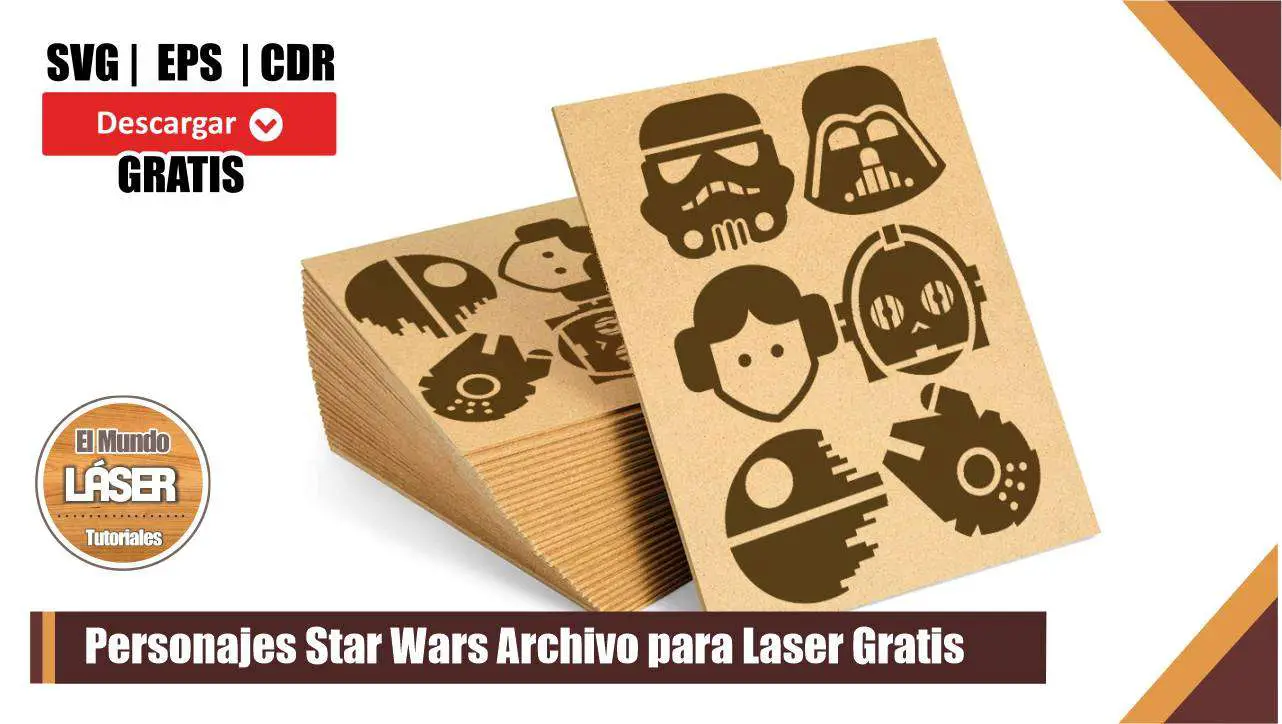 Personajes Star Wars Archivos para Láser Gratis